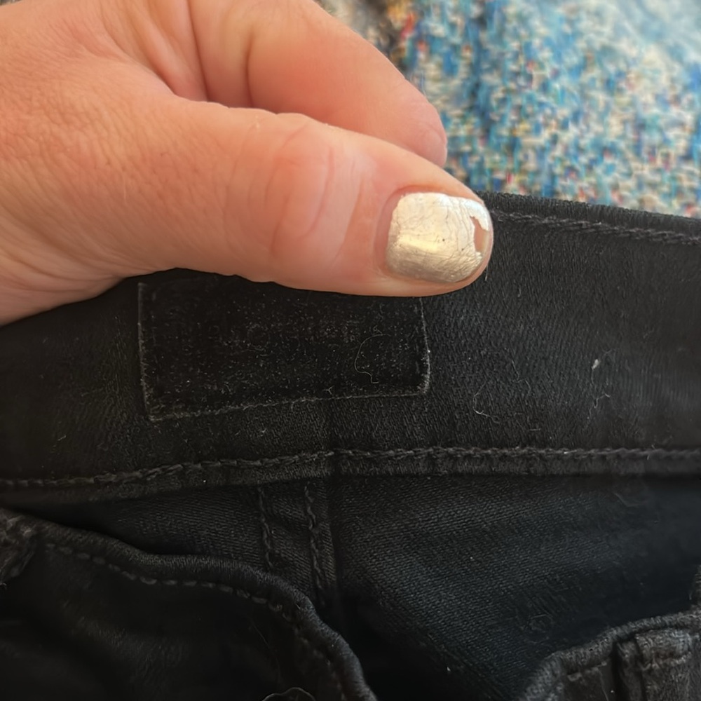MOTHER Black Mid Rise Jeans - Picture 2 of 5